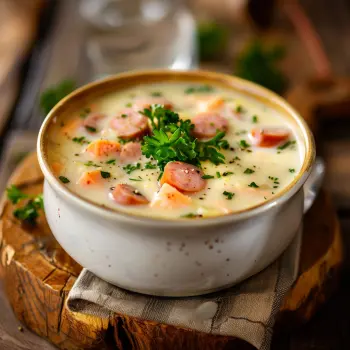 Kartoffelsuppe mit Würstchen - Kartoffelsuppe mit Würstchen